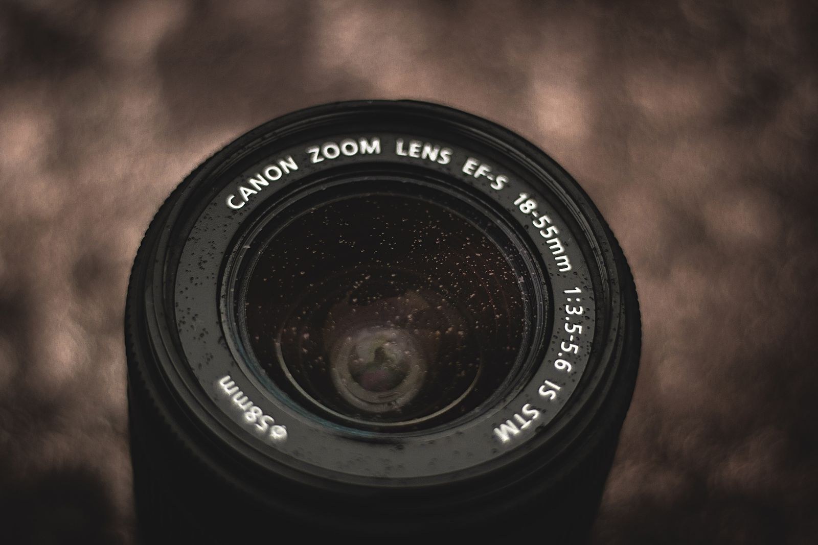Creator content shoot with camera and lens