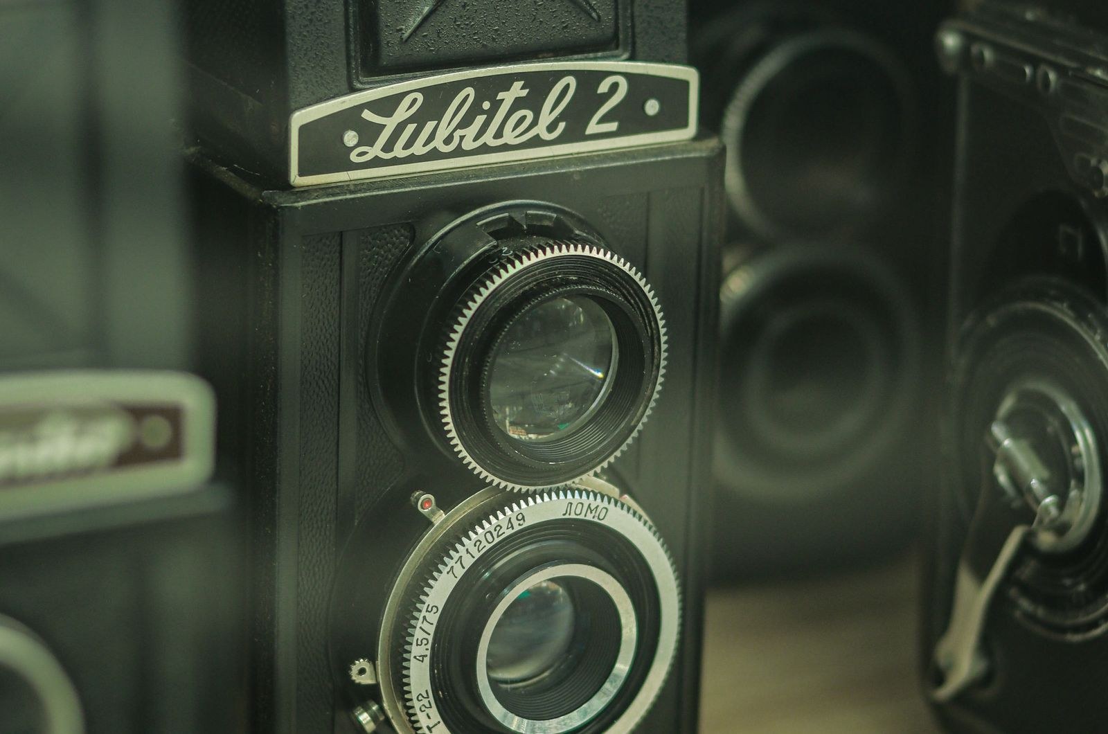 Cinema camera on a film set
